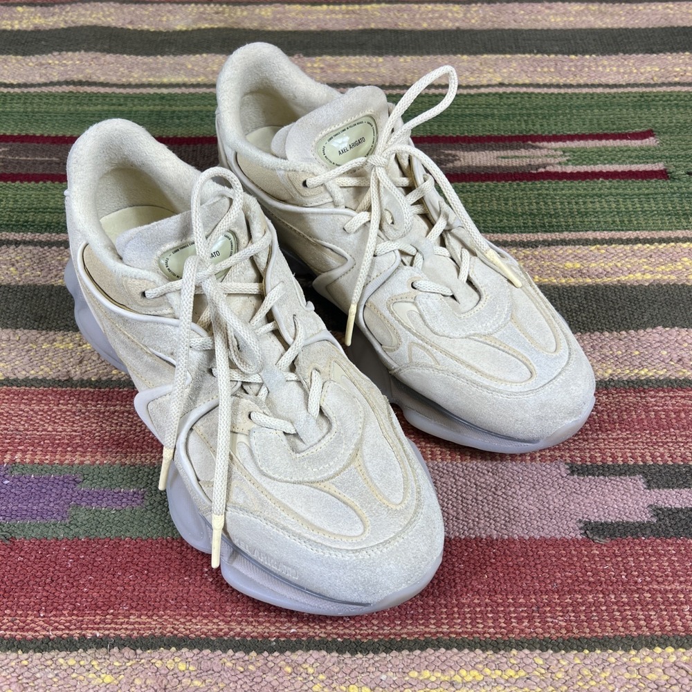 NEW SEASON Axel Arigato Farfetch Eris Suede Panel Sneaker Light Yellow Size 11 - Picture 4 of 10